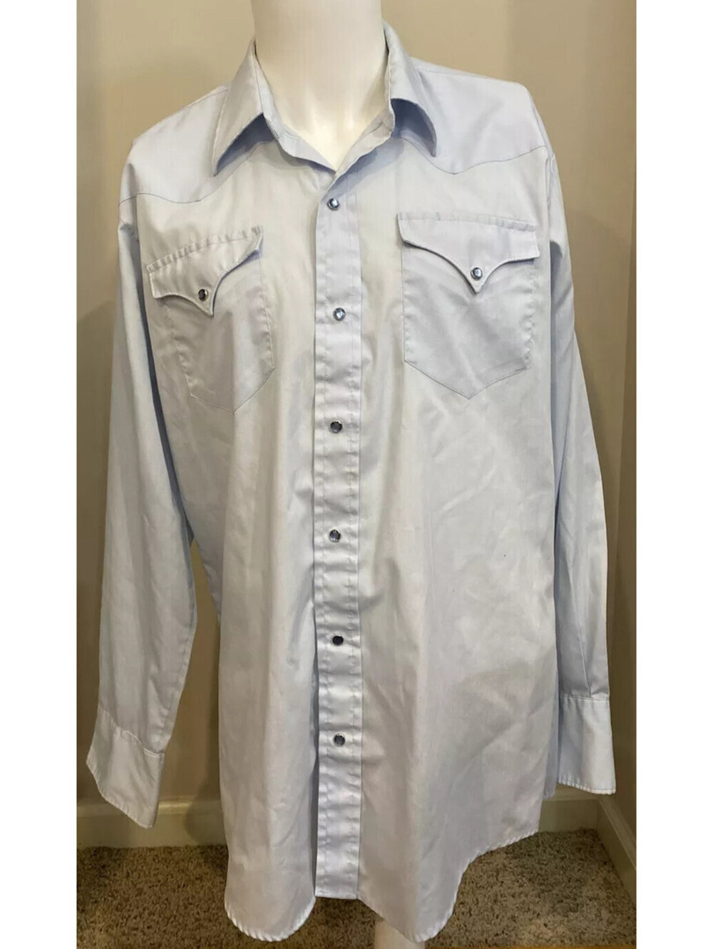 Silver Canyon Button Up Pearl Snap Long Sleeve Western Cowboy Shirt Rodeo 2XL